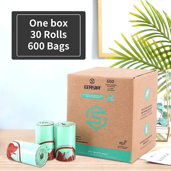 ETERSTAR ECO FRIENDLY PET WASTE BAGS 600 COUNT SIZE 13"-9"INCH NWT - Picture 6 of 8